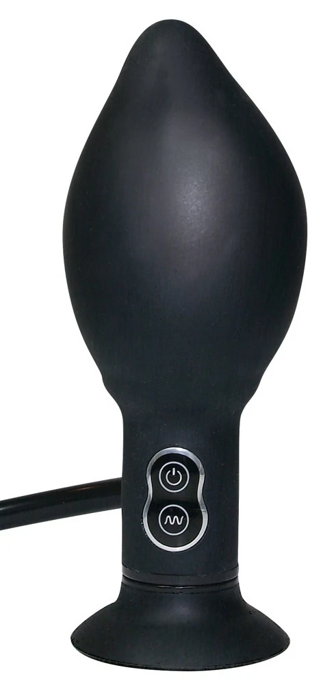 Opblaasbare anale vibroplug met 7 vibratiestanden