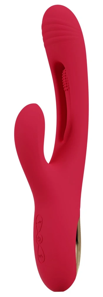 Rabbit vibrator met trillende tongfunctie