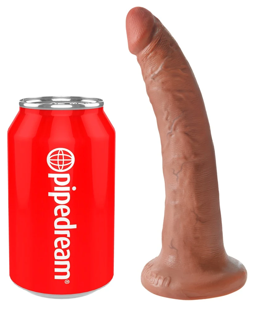 Natuurlijke dildo met zuigvoet 20,5 cm