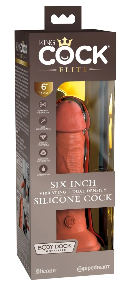 King Cock Elite Natural Vibrator 17,8 cm