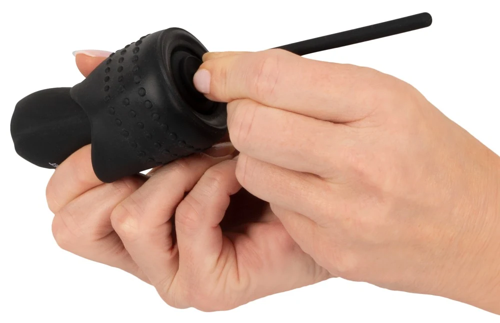 Compacte eikel vibrator met 3 dilators