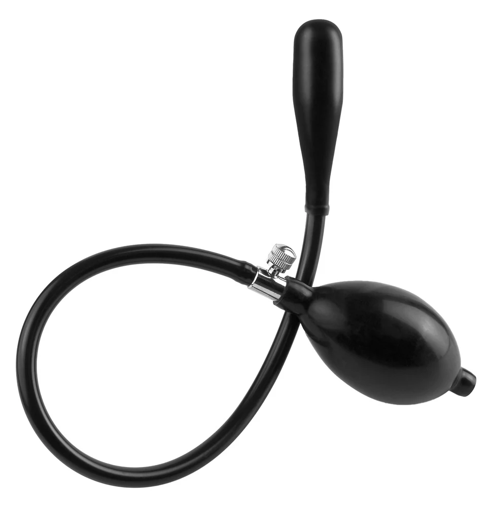 Opblaasbare anale plug met pompbal