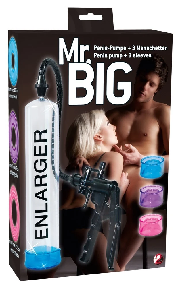 Penispomp met schaargreeppomp en 3 hulzen