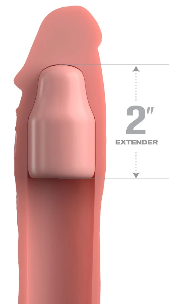 Fantasy X-Tensions Elite Penis Sleeve 2 Inch Silicone X-Tension
