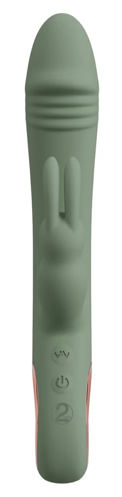 You2Toys Slim Rabbit Olive dubbele vibrator