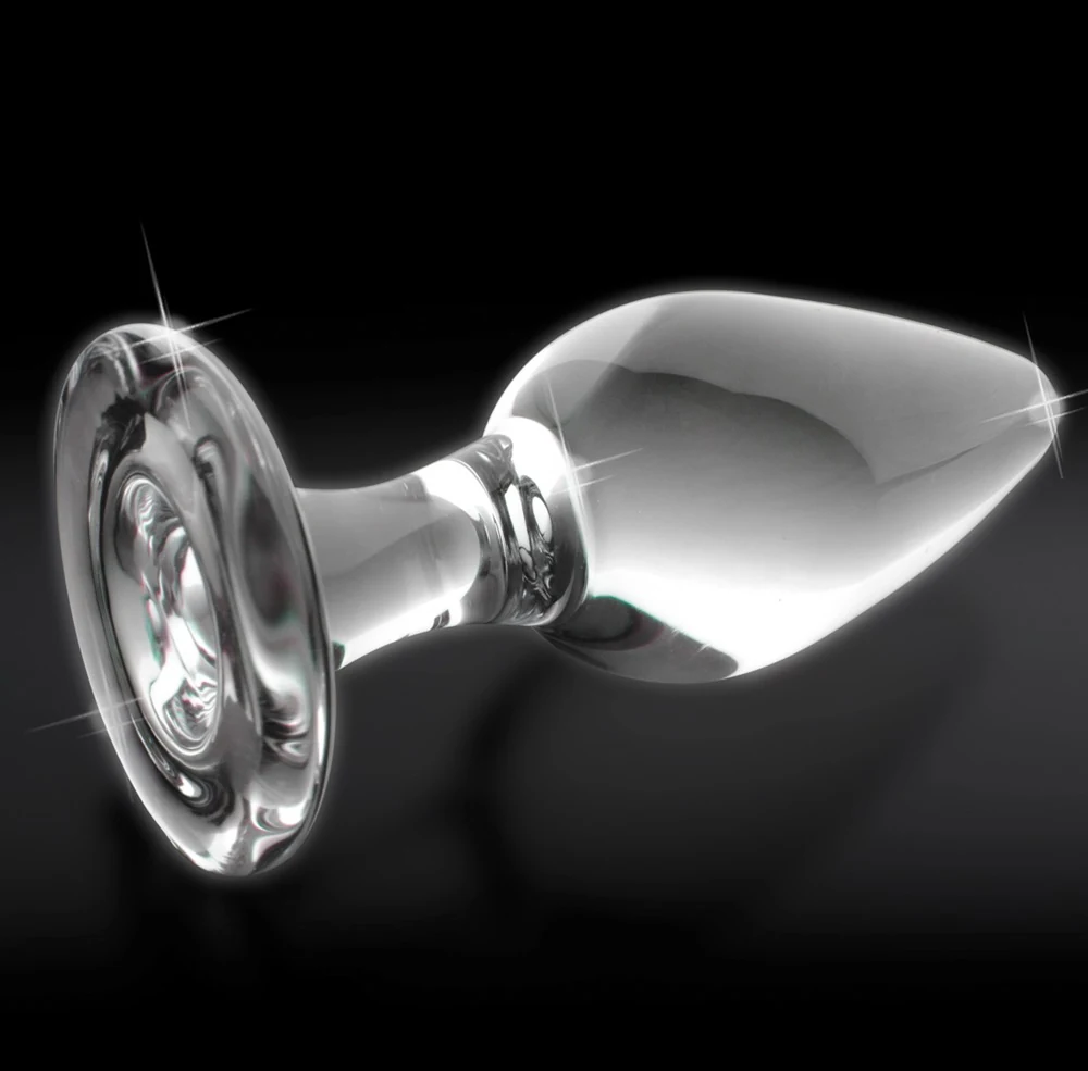 Handgemaakte glazen plug warm of koud