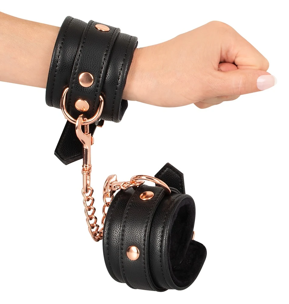 Bad Kitty handboeien met roségoudkleurige ketting
