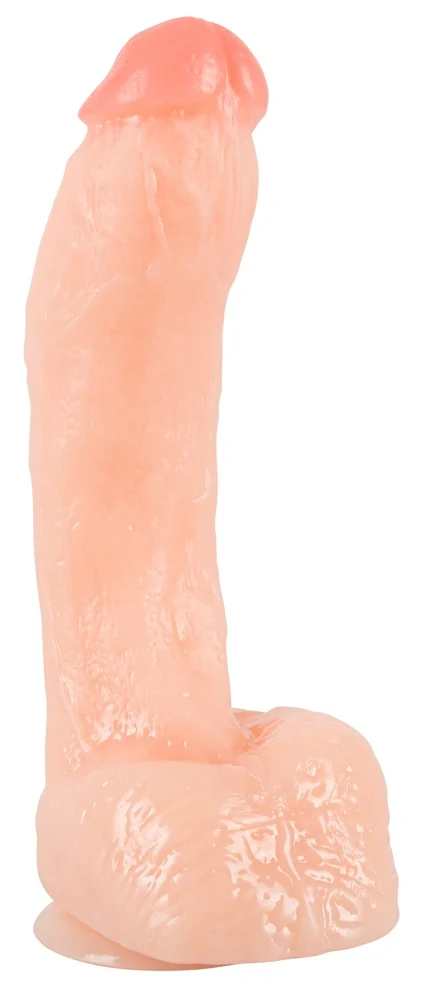 Natuurlijke dildo met zuigvoet 25,5 cm