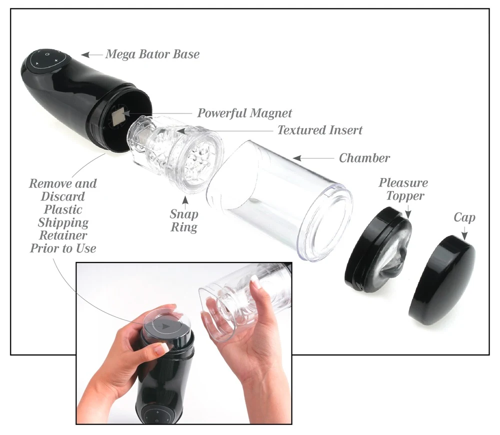 Automatische masturbator met tablet houder