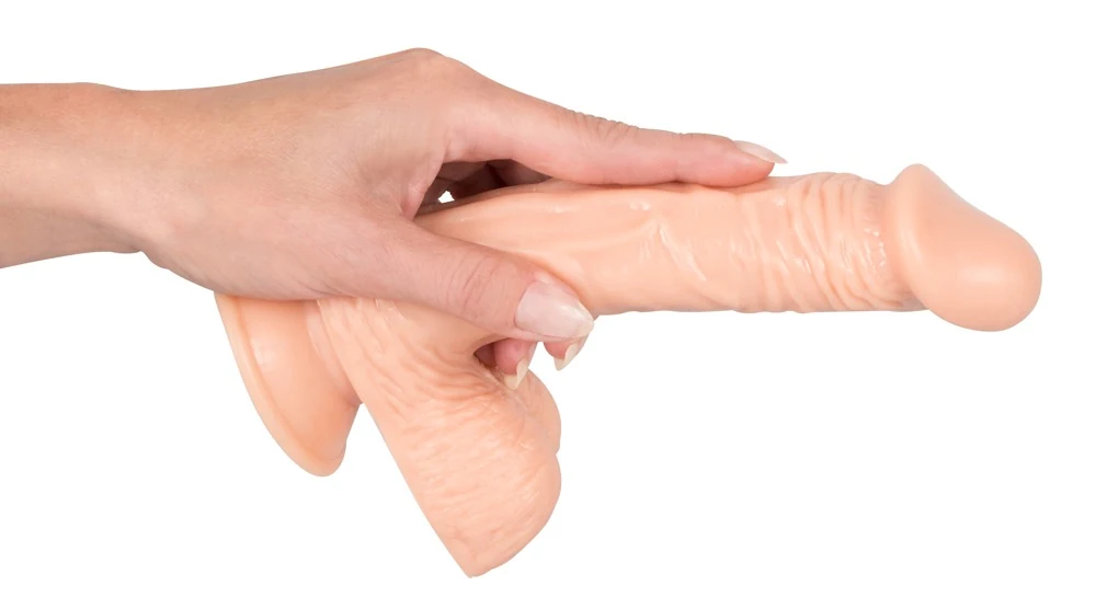 Flexibele dildo met zuignap 20 cm