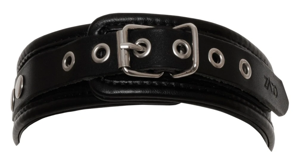 Wild Thing leren halsband met ring