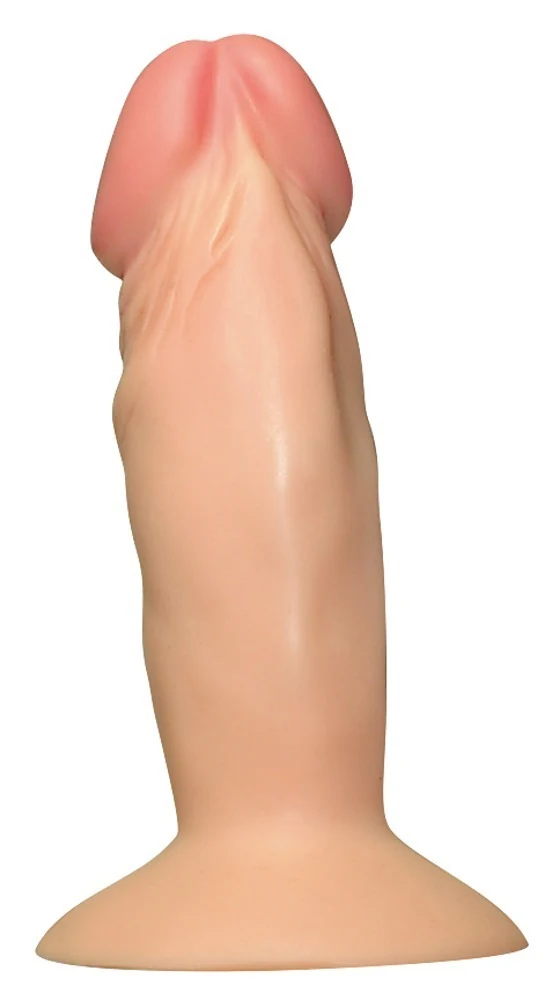 Compacte dildo met zuigvoet 11,5 cm