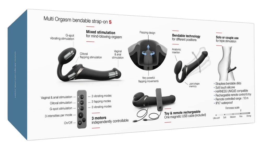 Multi Orgasm Bendable Strap-On