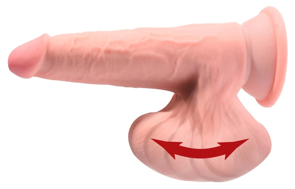 Realistische dildo met zuigvoet 19,5 cm