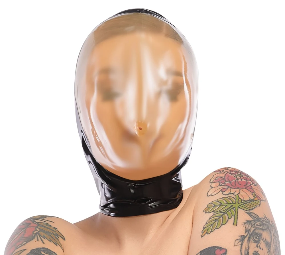 Latex vacuümmasker met rits