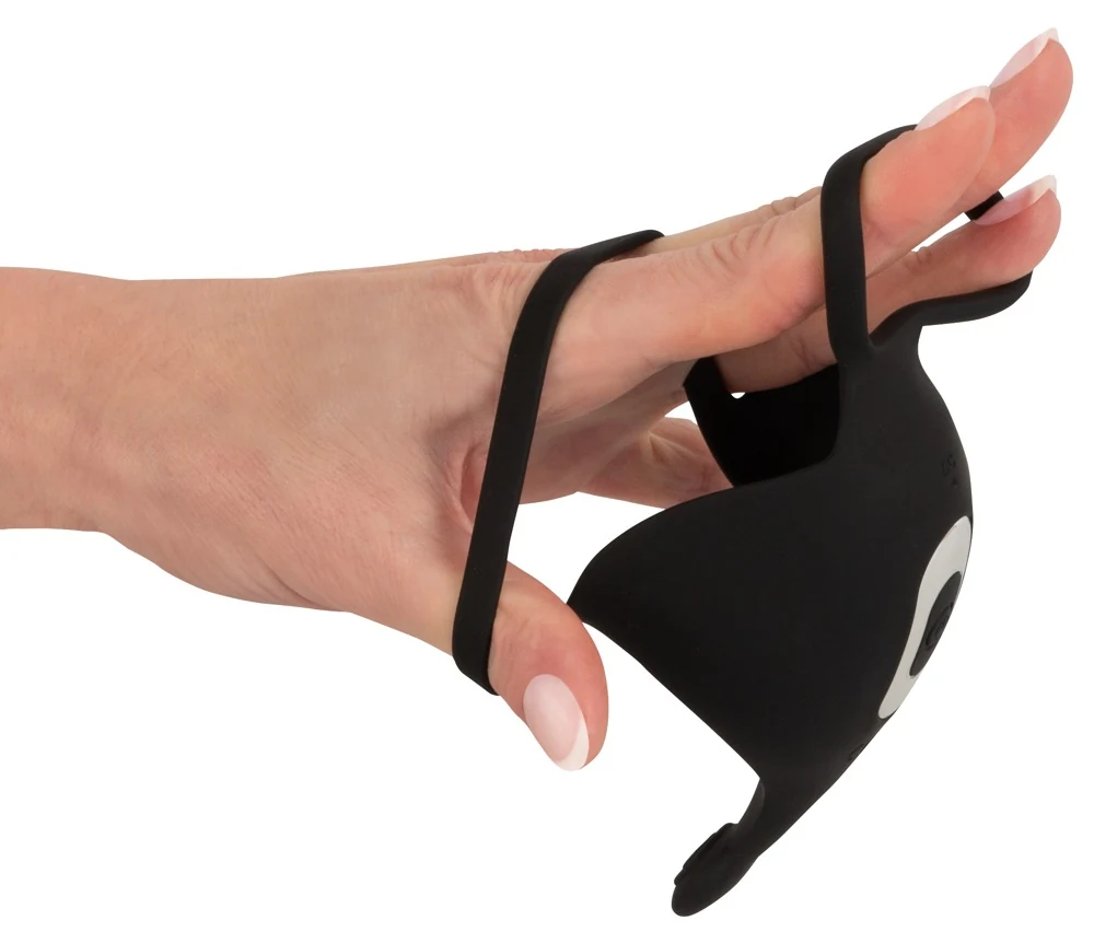 Rebel cockring met afstandsbediening en testikelvibrator