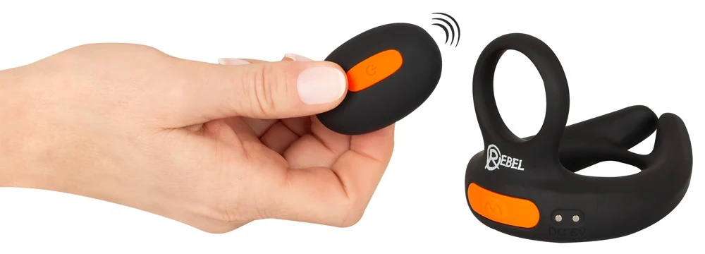 Rebel RC scrotum stimulator met vibraties