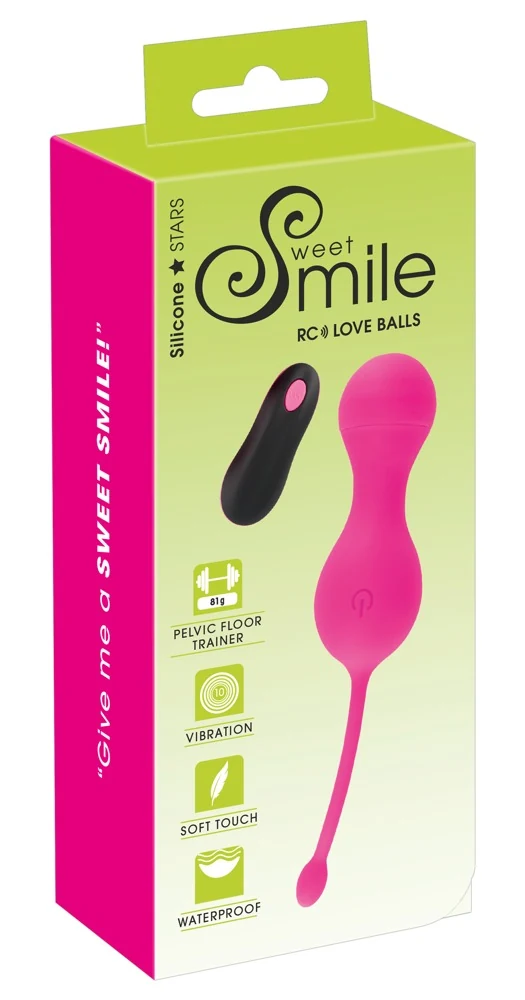 Sweet Smile oplaadbare vibro-bal duo met afstandsbediening