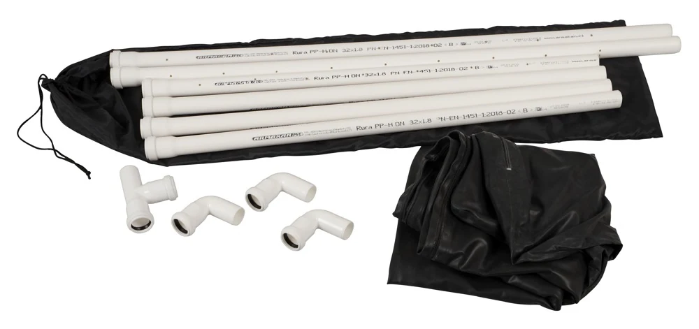 LateX vacuümbed zwart 2 x 1 meter