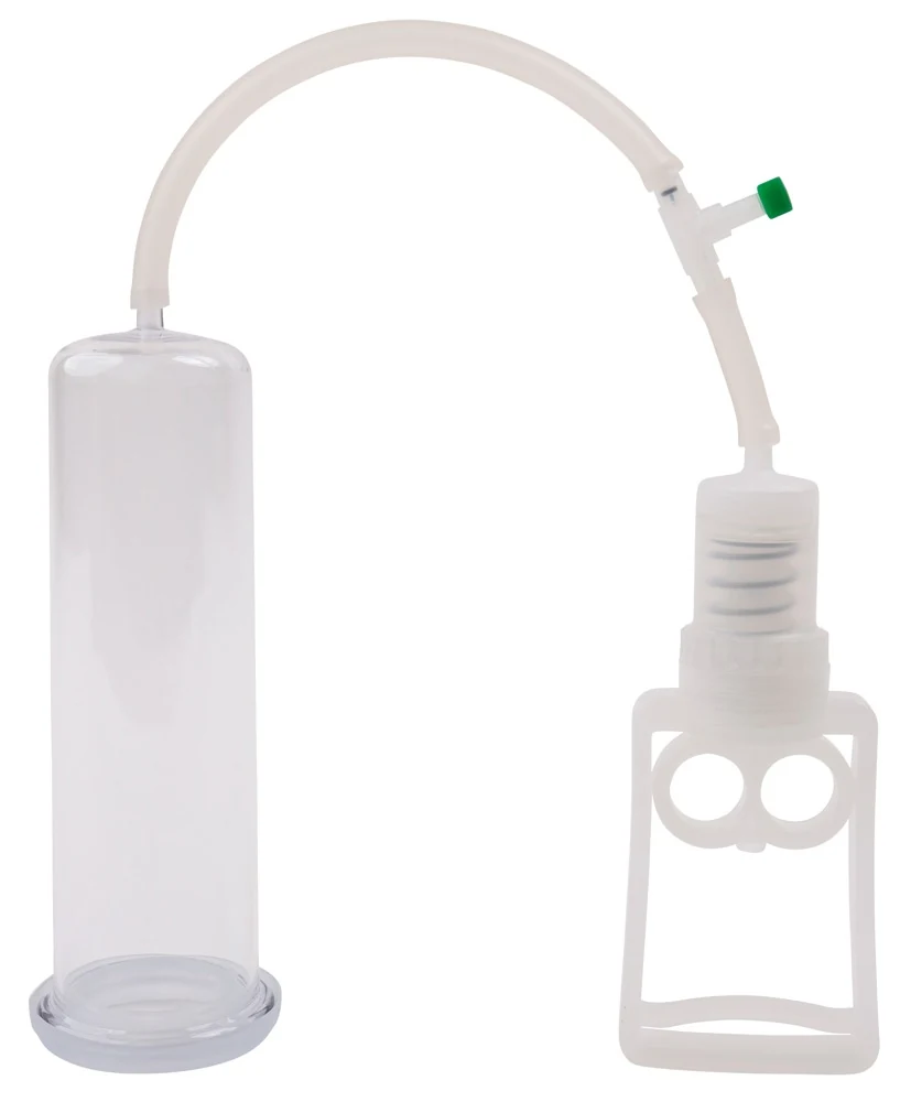 Penispomp met handpomp transparant 20 cm
