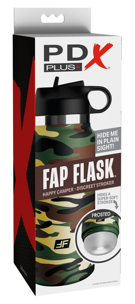 PDX Plus+ Fap Flask Happy Camper masturbator