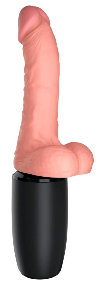 Levensechte penis vibrator met warmte en stootfunctie
