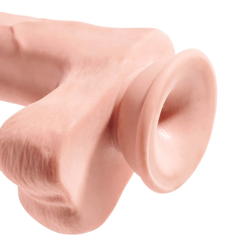 Realistische dildo met zuigvoet 33 cm