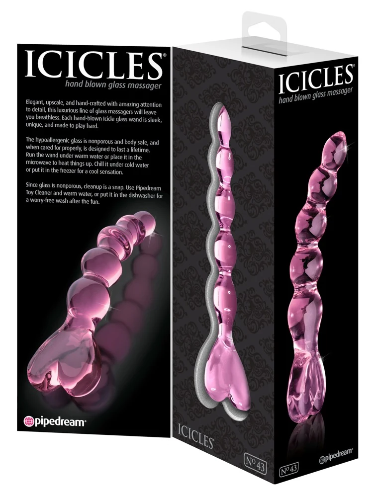 Glazen dildo voor warm- en koudspel