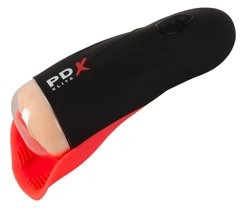 PDX Elite Fuck-O-Matic masturbator met testikelstimulator