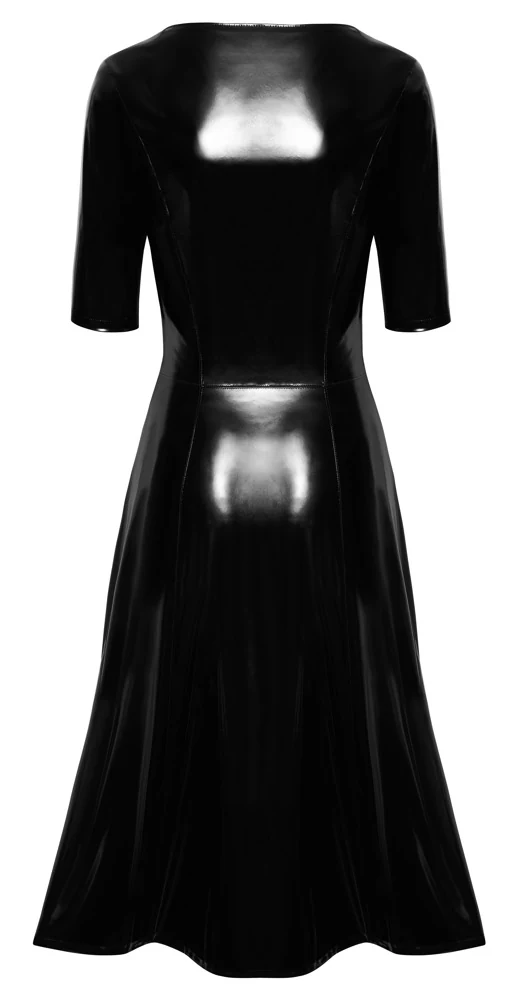 Black Level vinyl manteljurk met string