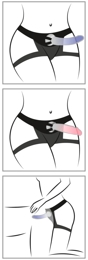 You2Toys strap-on harnas set met 2 dildo's