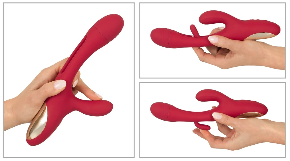 Rabbit vibrator met trillende tongfunctie