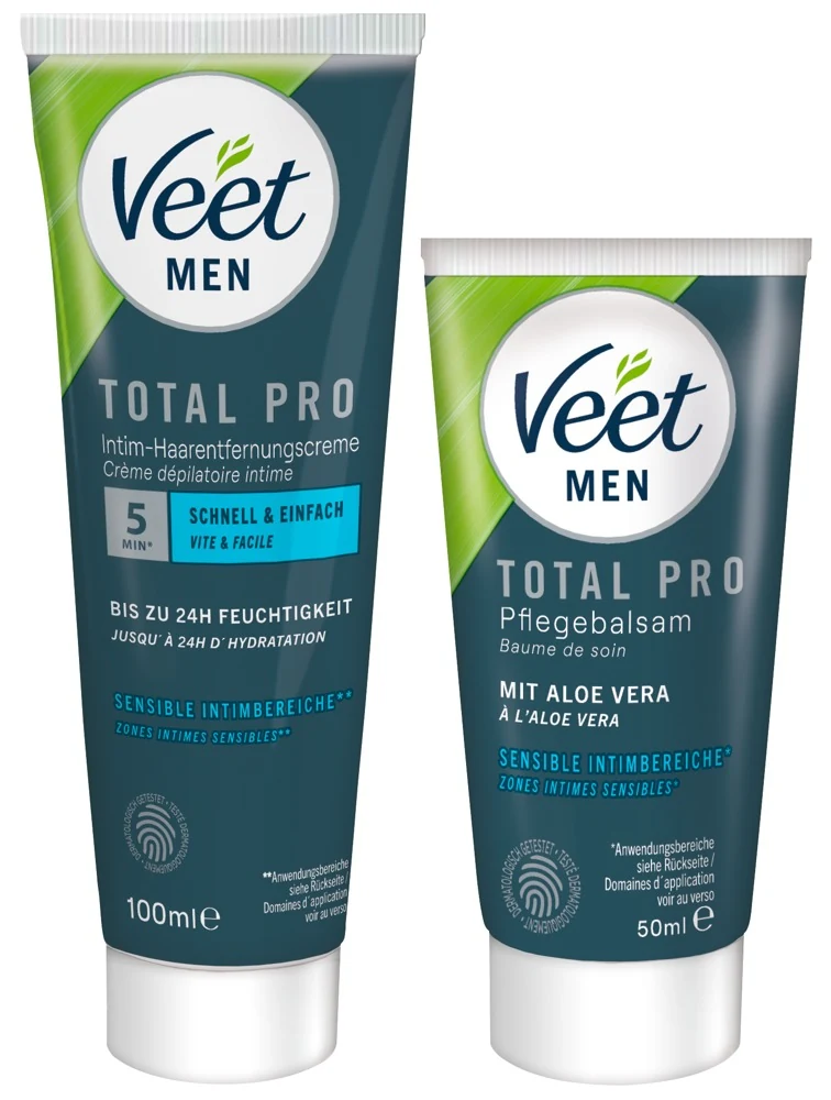 Veet Men TOTAL PRO Intimate Hair Removal Set