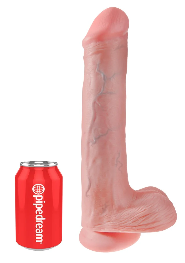XXL realistische dildo met zuigvoet 33 cm