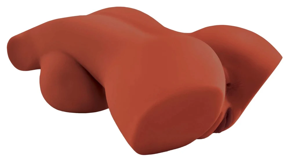 Realistische masturbator torso met dubbele opening