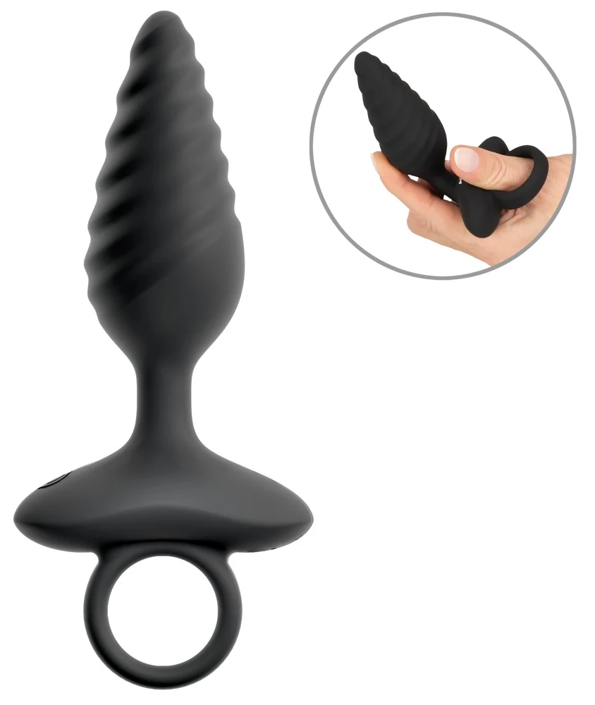 ANOS Flexible Butt Plug Twisted Design met Vibraties
