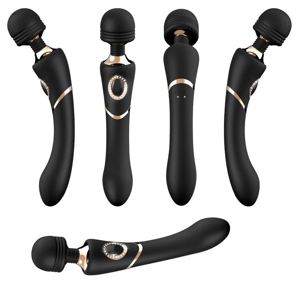 Elegante massagestaaf met vibraties en flexibele kop