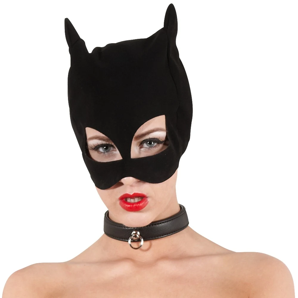 Bad Kitty kattenmasker met nubucklook