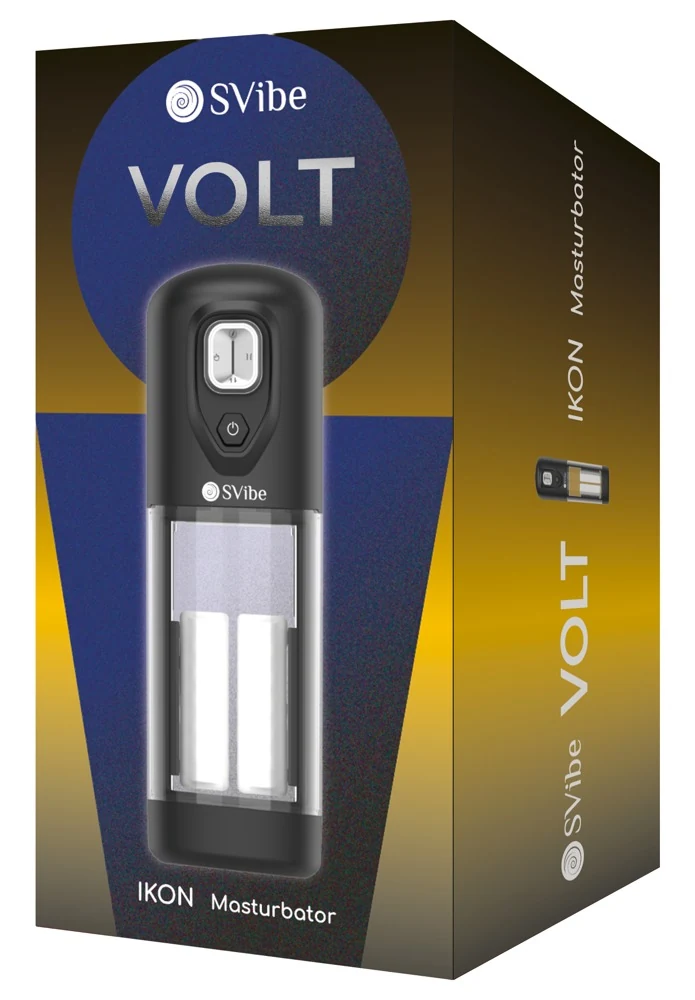 SVibe IKON VOLT masturbator met vibratie, massage en warmte