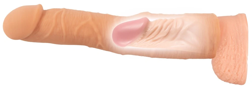 Nature Skin penis sleeve verlengend 24 cm