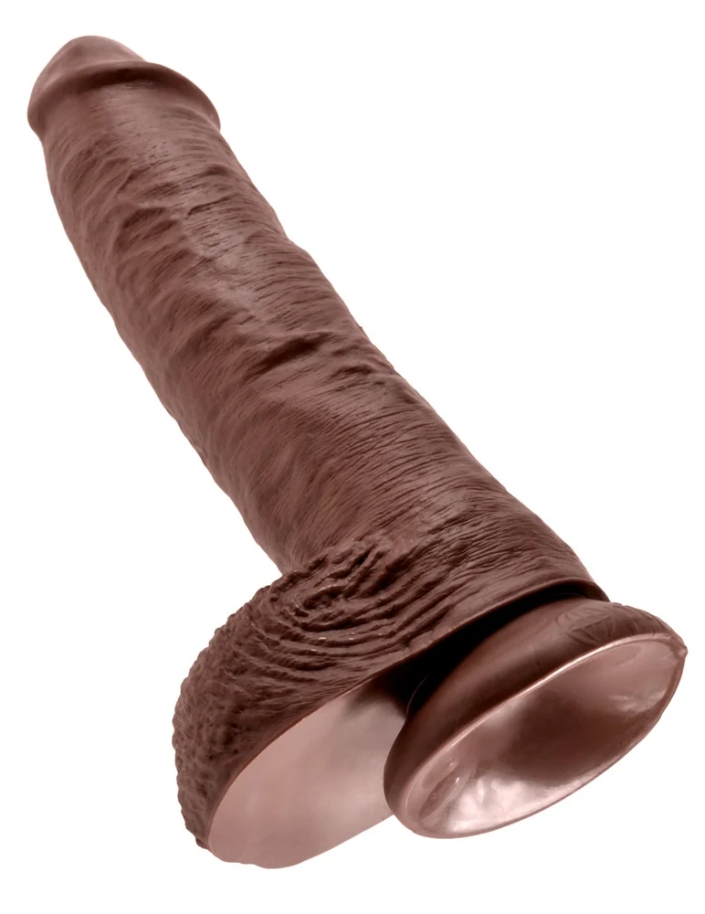 Realistische dildo met zuigvoet 25,4 cm