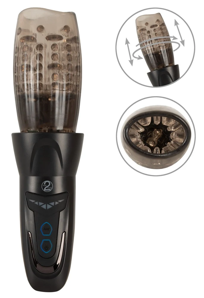 STROKER roterende masturbator met vibratie
