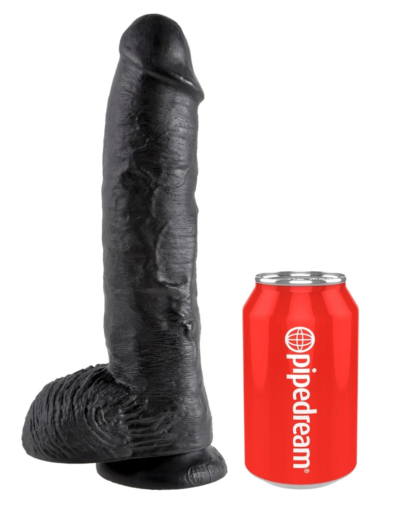 Realistische dildo met zuigvoet 25,4 cm