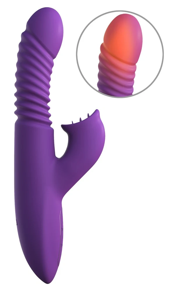 Rabbit vibrator met rotatie, stuwfunctie en warmte