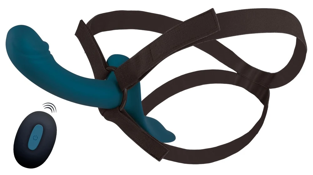 Strap-on set met vibrator en afstandsbediening