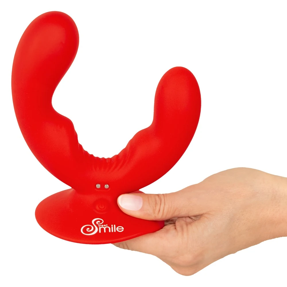 Sweet Smile dubbele vibrator met zuigbasis