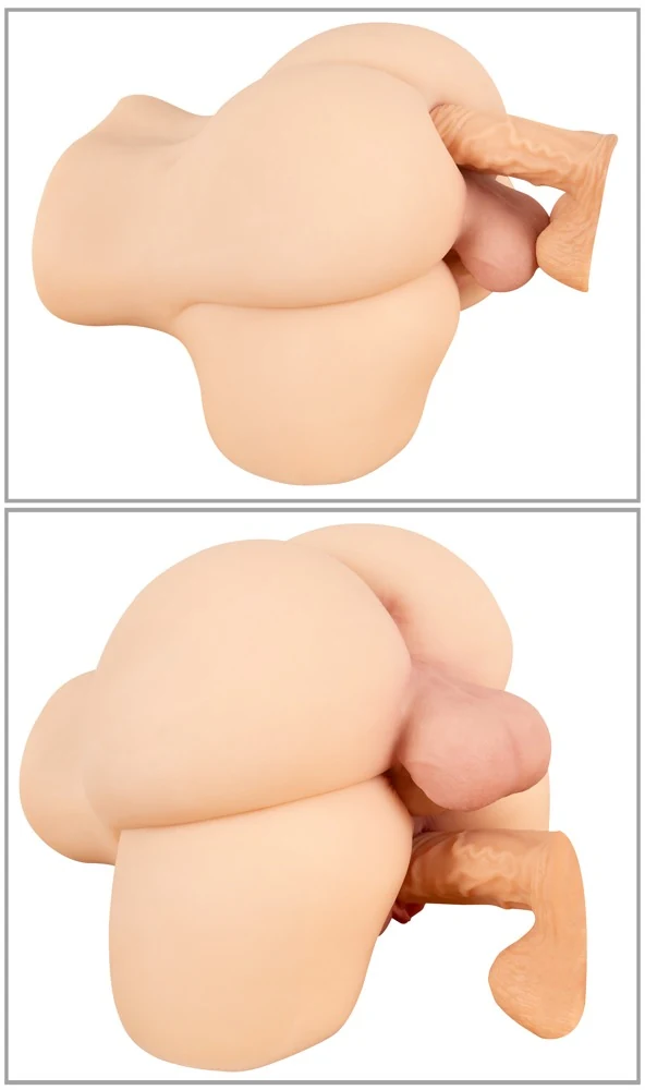 Realistische dubbele torso masturbator van TPE