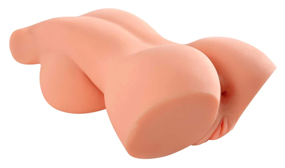 Realistische masturbator torso met dubbele opening