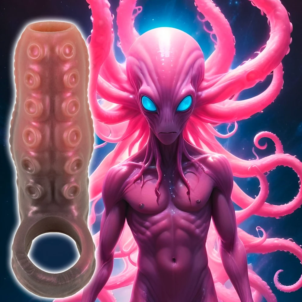 Metallic Tentacle Sleeve met Testikelring
