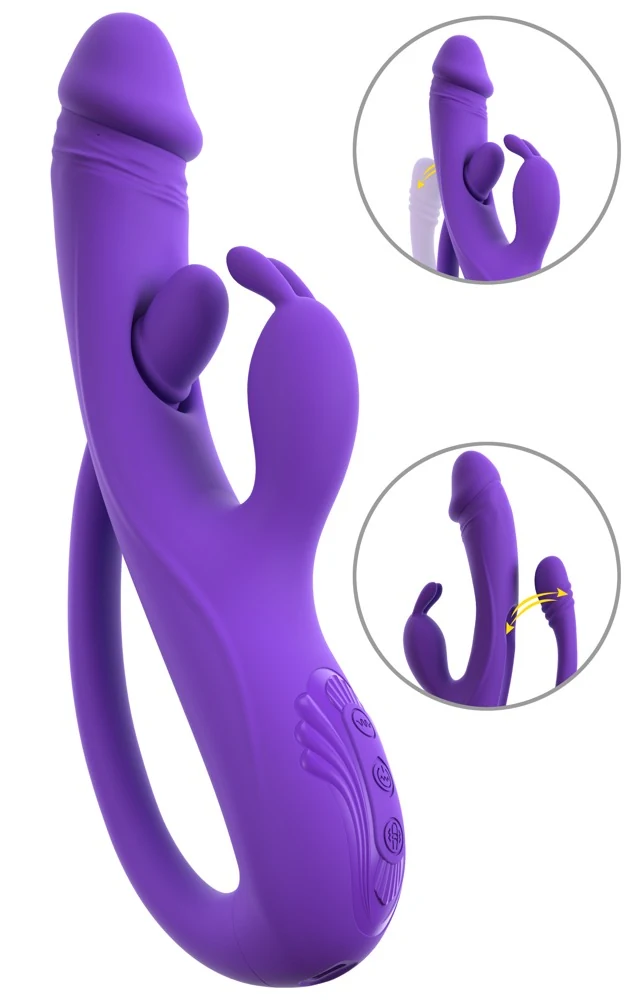 Sweet Smile rabbit vibrator met G-spot en anal tickler